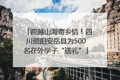 跨越山海寄乡情！四川资阳安岳县为500名在外学子“送礼”