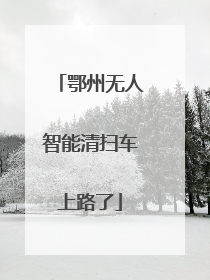 鄂州无人智能清扫车上路了