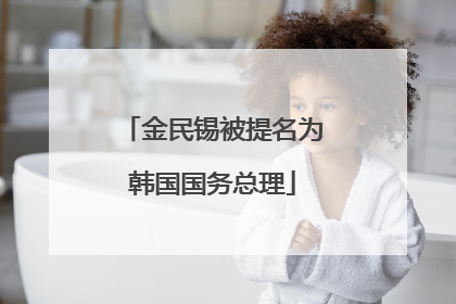 金民锡被提名为韩国国务总理
