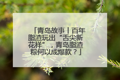 青岛故事丨百年脂渣玩出“舌尖新花样”，青岛脂渣粽何以成爆款？