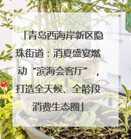 青岛西海岸新区隐珠街道：消夏盛宴燃动“滨海会客厅”，打造全天候、全龄段消费生态圈