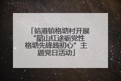 靖港镇格塘村开展“韶山红途砺党性 格塘先锋践初心”主题党日活动