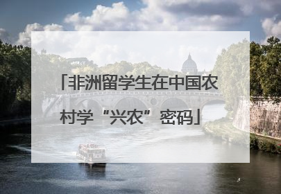 非洲留学生在中国农村学“兴农”密码
