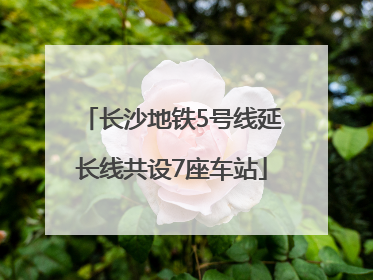 长沙地铁5号线延长线共设7座车站