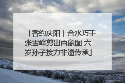 香约庆阳｜合水巧手张雪峰剪出百象图 六岁孙子接力非遗传承