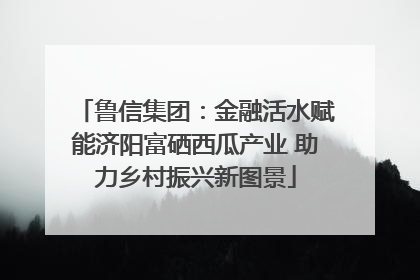 鲁信集团：金融活水赋能济阳富硒西瓜产业 助力乡村振兴新图景