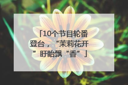10个节目轮番登台，“茉莉花开”盱眙飘“香”