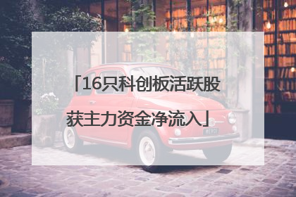 16只科创板活跃股获主力资金净流入