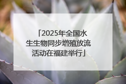 2025年全国水生生物同步增殖放流活动在福建举行