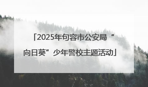 2025年句容市公安局“向日葵”少年警校主题活动