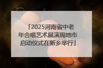 2025河南省中老年合唱艺术展演周地市启动仪式在新乡举行