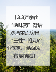 3.3万余亩“两味药”背后 沙湾重点突出“三性”推动产业实践丨新闻发布最前线