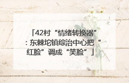 42村“情绪转换器”：东棘坨镇综治中心把“红脸”调成“笑脸”