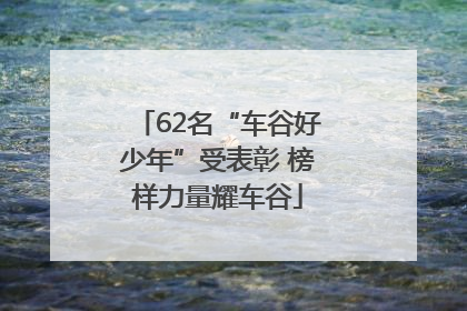 62名“车谷好少年”受表彰 榜样力量耀车谷