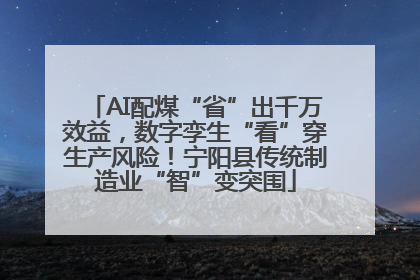 AI配煤“省”出千万效益，数字孪生“看”穿生产风险！宁阳县传统制造业“智”变突围