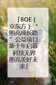 BOE（京东方）“照亮成长路”公益项目新十年启幕 科技无界照亮美好未来
